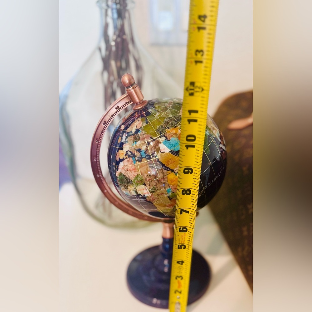 Lapis gemstone globe